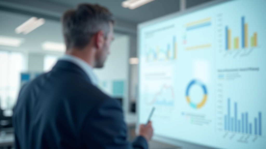 Diagramm zeigt steigende Zinslinien auf einem Monitor mit roten und grünen Indikatoren